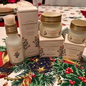 Calendula The Face Shop 3-piece  set, Moisture Serum, eye cream & moisturizer